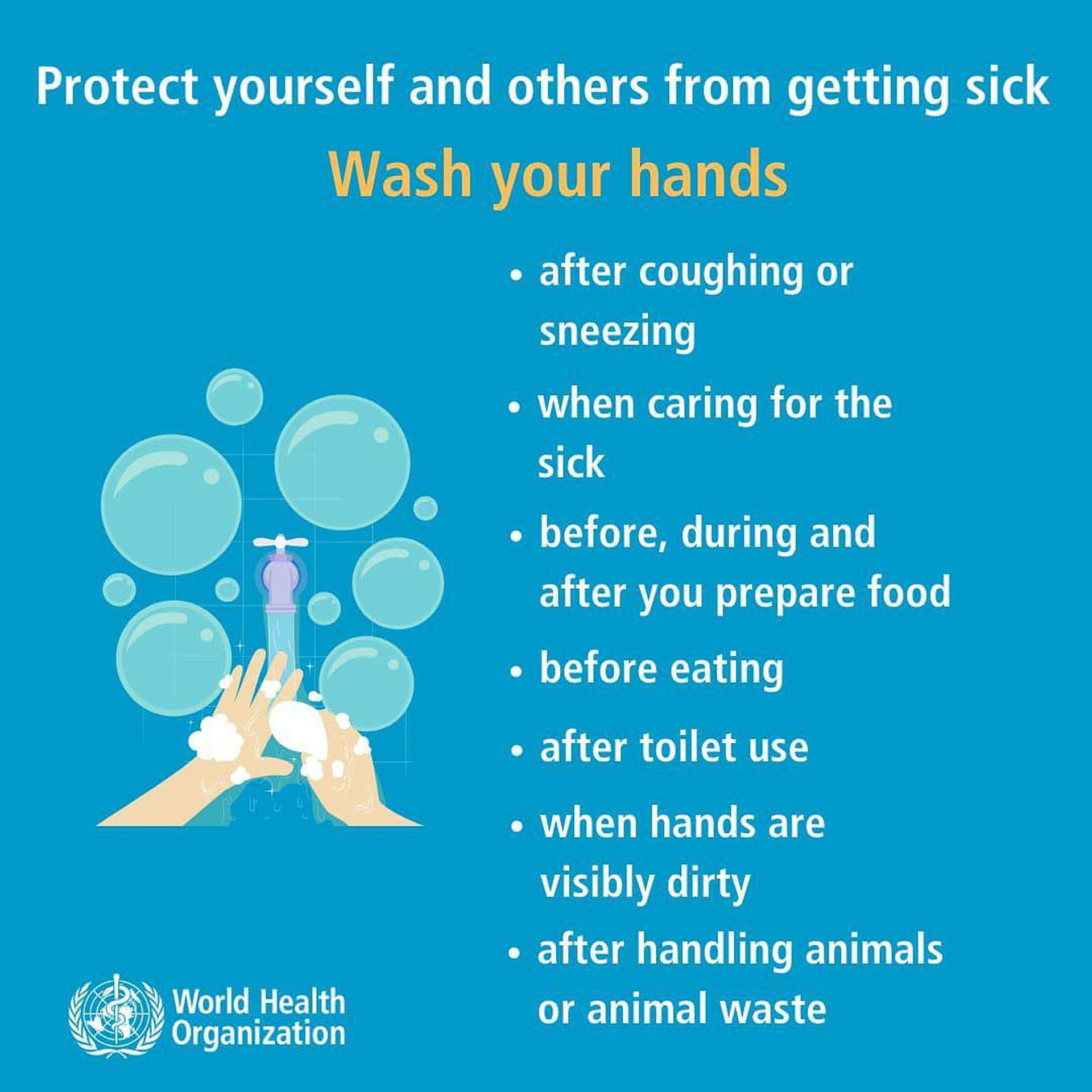 World Health Organization public advice about coronavirus